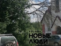 Аварийное дерево над проводами и парковкой